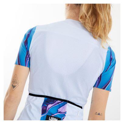 Maillot Manches Courtes Femme LeBram Ventoux Pétrole Bleu Ciel