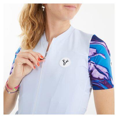 Maillot Manches Courtes Femme LeBram Ventoux Pétrole Bleu Ciel