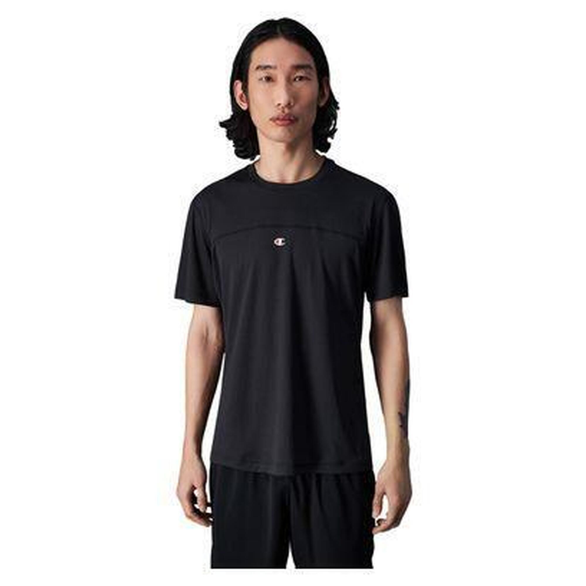 Champion - Maillot Manches Courtes Champion Legacy Noir - Maillot Manches Courtes - Noir - S - Decathlon