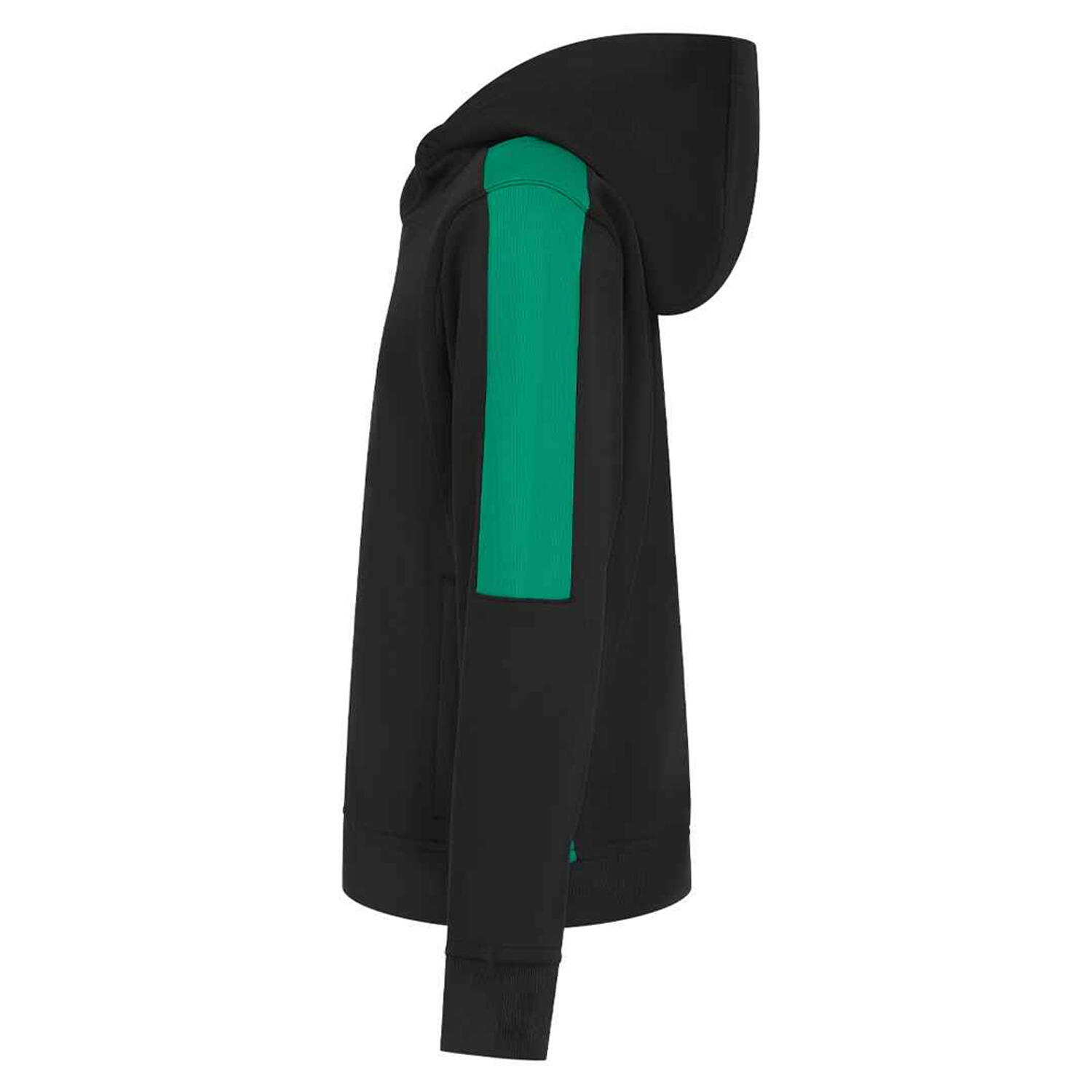 Sweat À Capuche TEAM Enfant (Noir / Émeraude) 3/3