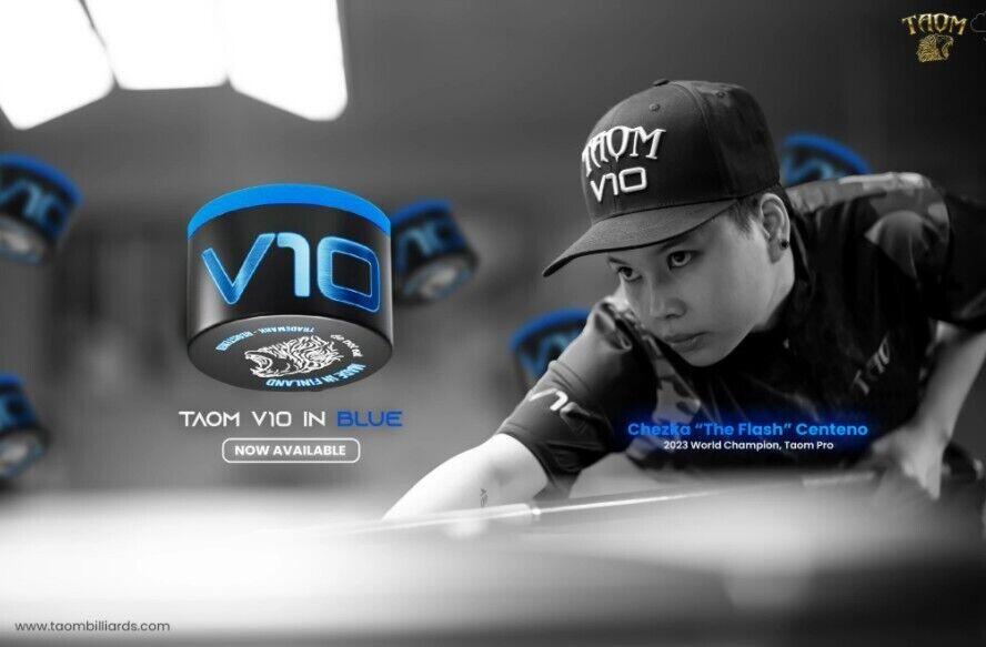 Taom Chalk Snooker Pool V10 Blue Professional 7/7