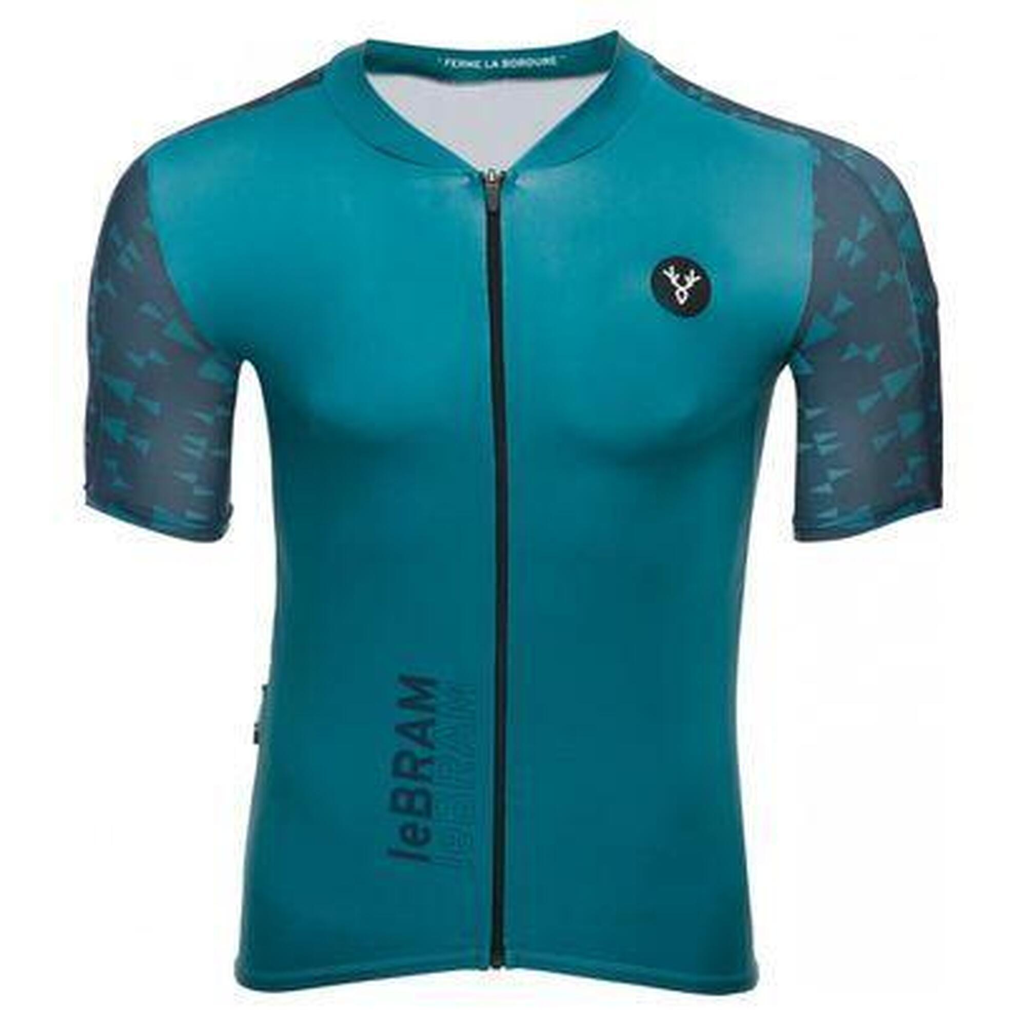 Maillot Manches Courtes LeBram Loze Bleu Pelforth Coupe Aero