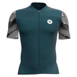 Maillot Manches Courtes LeBram Ventoux Pétrole Bleu Pelforth