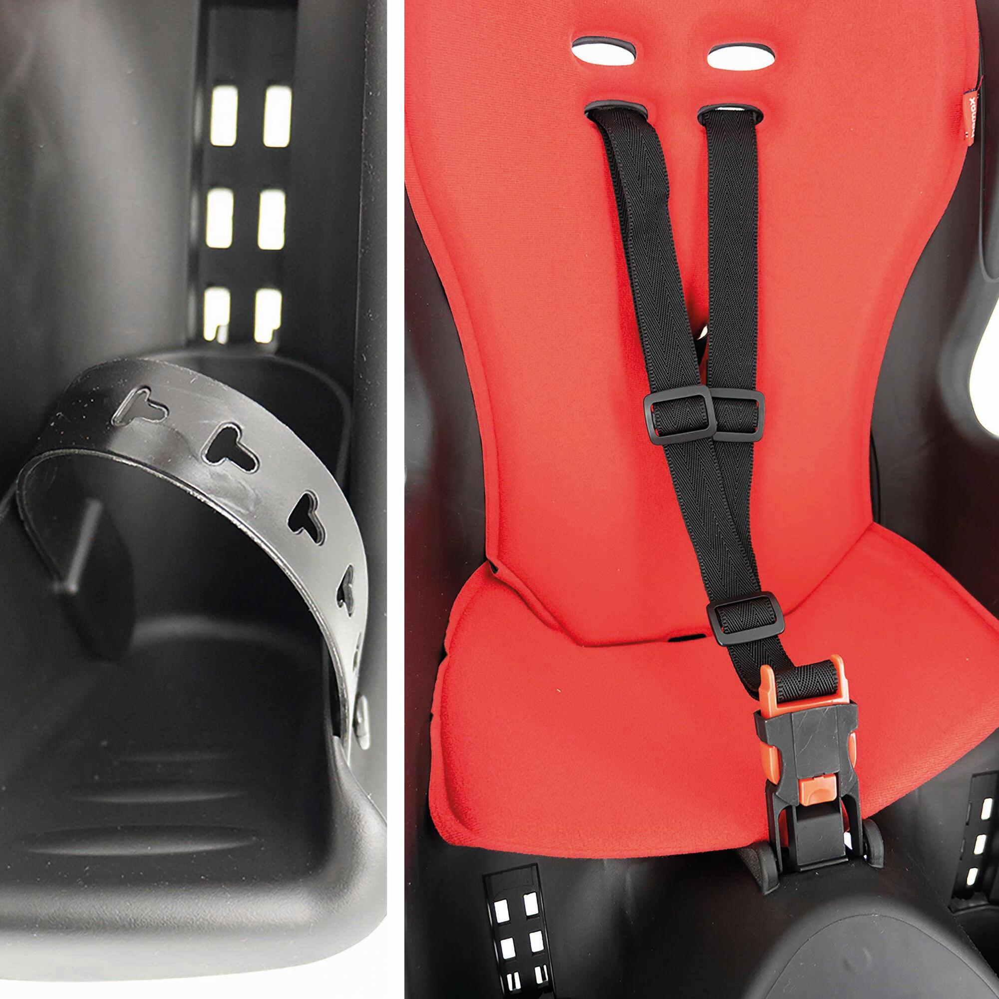 Asiento de bicicleta infantil HAMAX KISS Negro/Rojo 5/6