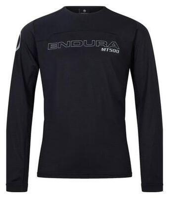 Endura MT500 Burner Kinder Langarmtrikot Schwarz