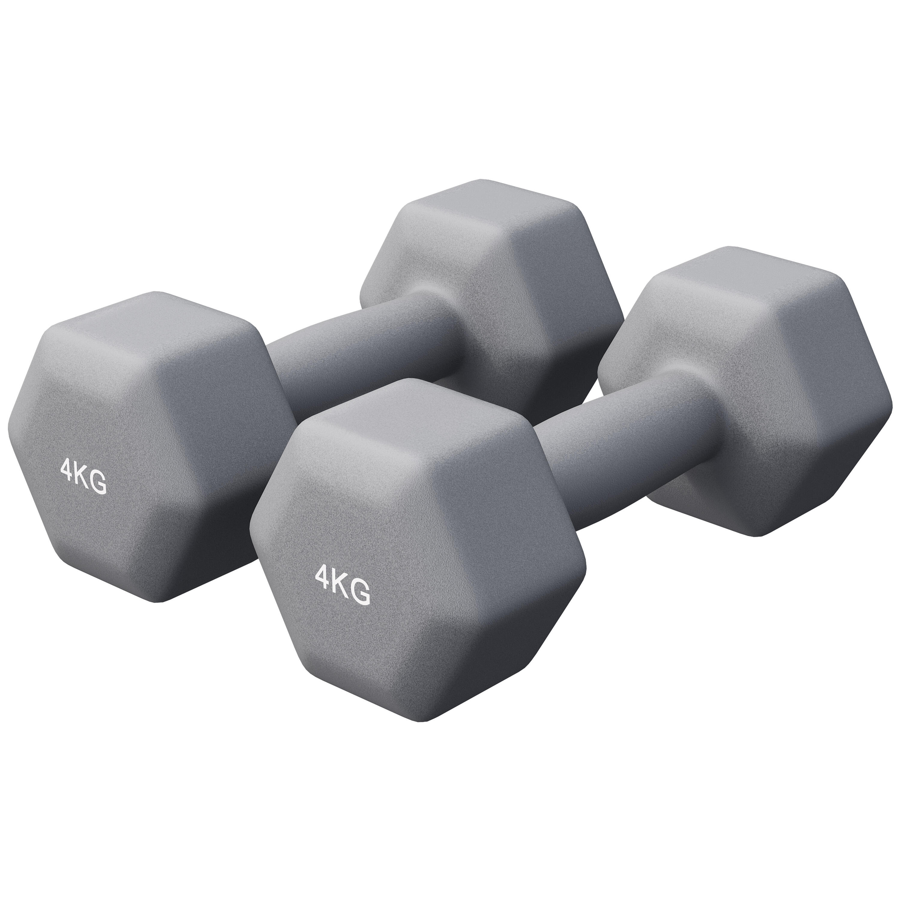 GORILLA SPORTS Hantelset - Neopren, 2er Set, Hexagon, Kurzhanteln, Hanteln, Dumbbells