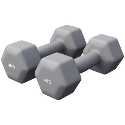 Hantelset - Neopren. 2er Set. Hexagon. Kurzhanteln. Hanteln. Dumbbells