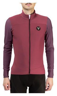 Langarm Trikot LeBram Ventoux Uni Bordeaux