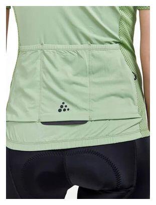 Damen Craft Adv Endur Kurzarmtrikot Grün 4/4