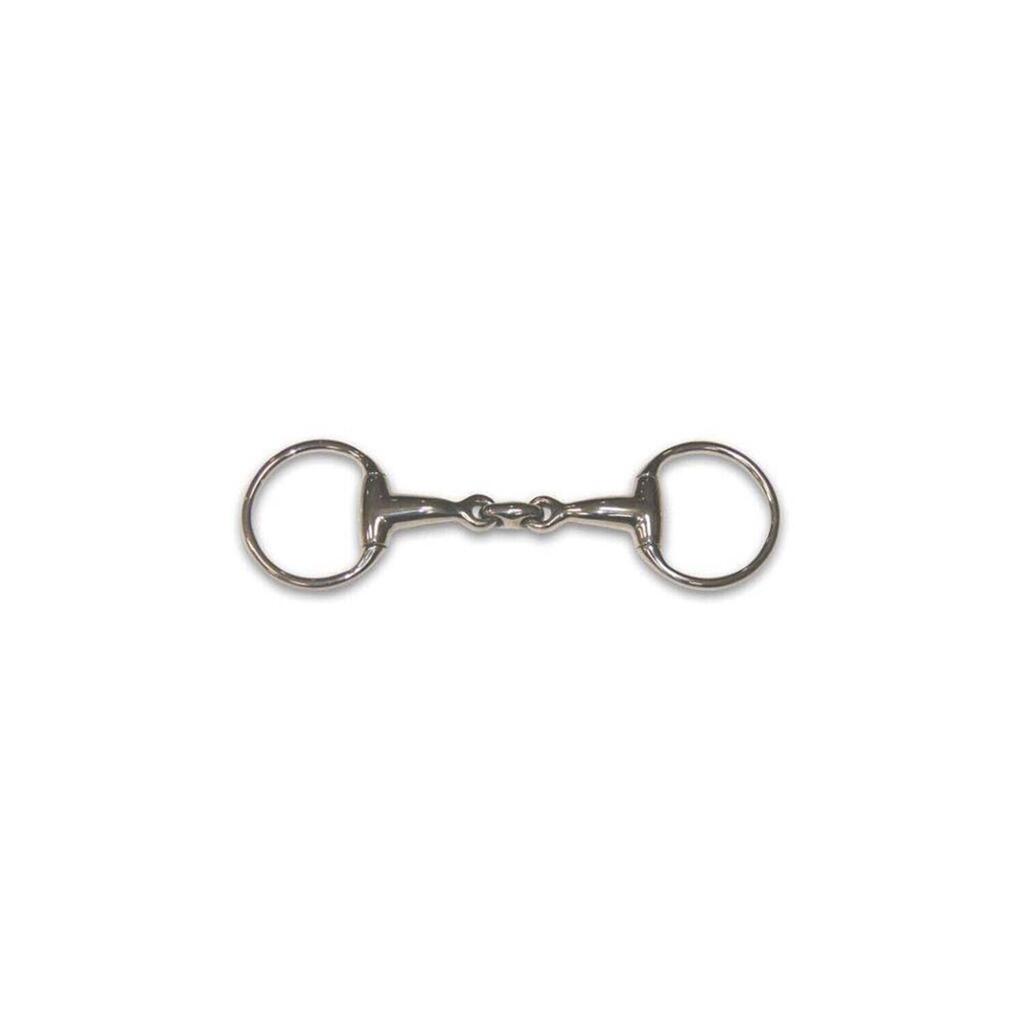 Olive bit for horse with double curved mouth HFI