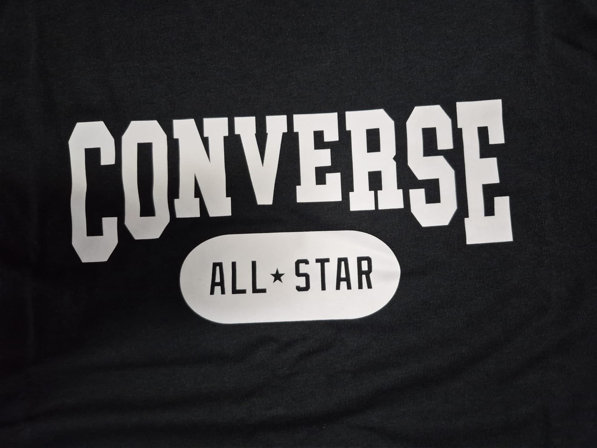 T-shirt unisex converse retrò logo standard fit - nero 3/3