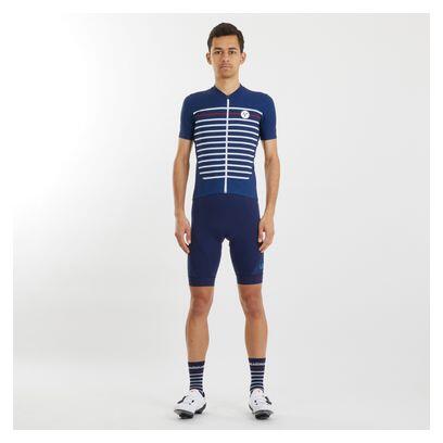 Maillot LeBram Ventoux Marinière Edición Limitada Manga Corta Azul Blanco Burdeo 7/7
