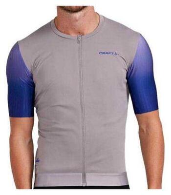 Craft adv aero short sleeve jersey light grey blue