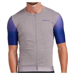 Maillot manches courtes Craft Adv Aero Gris Clair Bleu