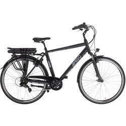 AMIGO Vélo de ville électrique E-Alvor D2 28 Pouces 53 cm Homme 7SP V-Brake Noir