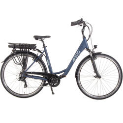 AMIGO Vélo de ville électrique E-Alvor D2 28 Pouces 50 cm Femme 7SP V-Brake Noir