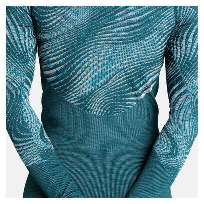 Maillot Manches Longues Odlo Blackcomb Eco Bleu