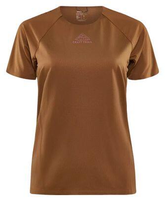 CRAFT Pro Trail Women's Short Sleeve Jersey Brown