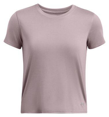 Maillot Manches Courtes Under Armour Launch Run Rose Femme