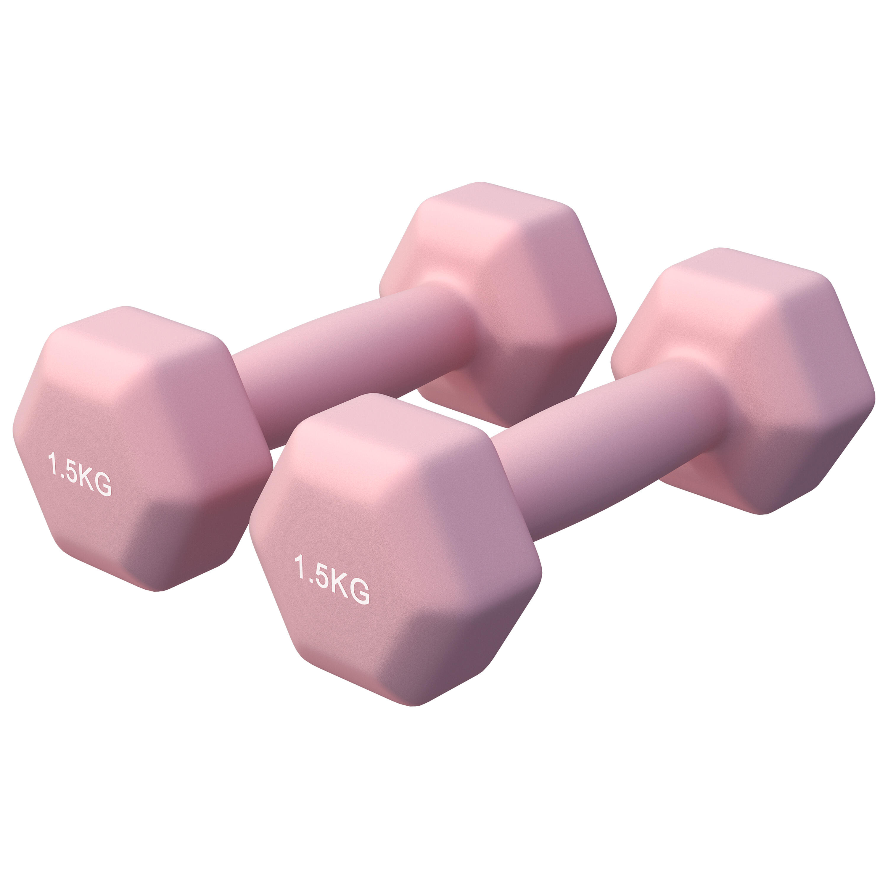 GORILLA SPORTS Hantelset - Neopren, 2er Set, Hexagon, Kurzhanteln, Hanteln, Dumbbells