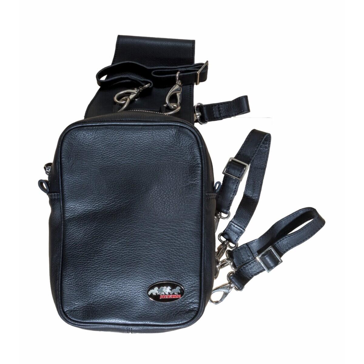 Sac à selle pour cheval en cuir Karlslund 2/4