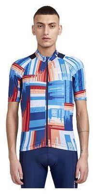 Craft adv endur korte mouw jersey navy multi kleuren