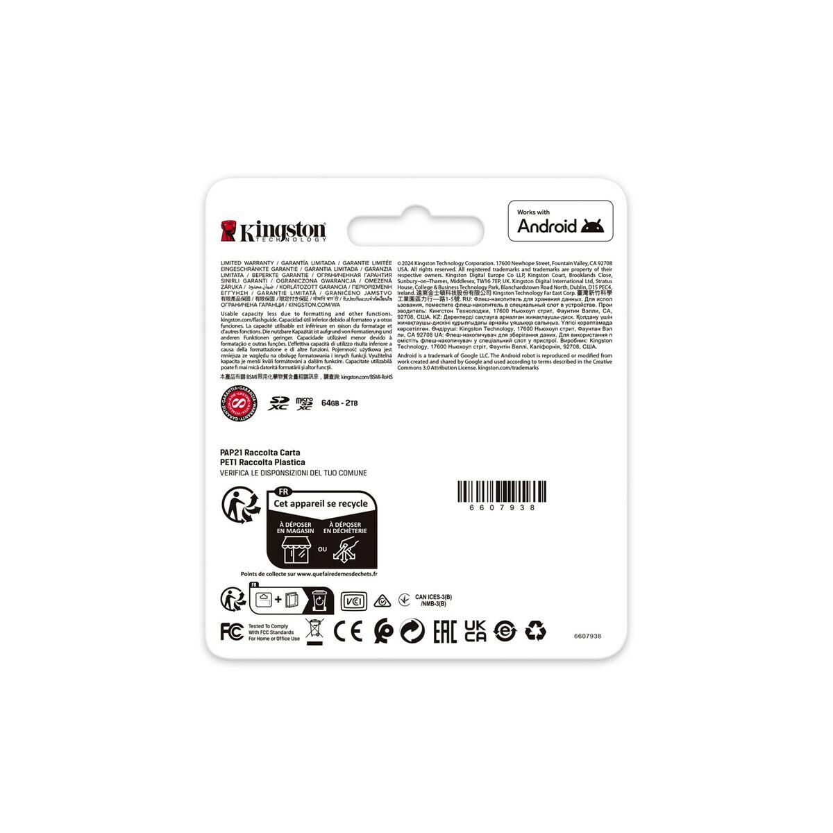 Scheda Di Memoria Micro SD con Adattatore Kingston SDCG4/256GBSP 256 GB 4/5