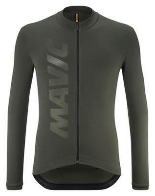 Mavic Aksium Thermo Trikot Langarm Trikot Grün