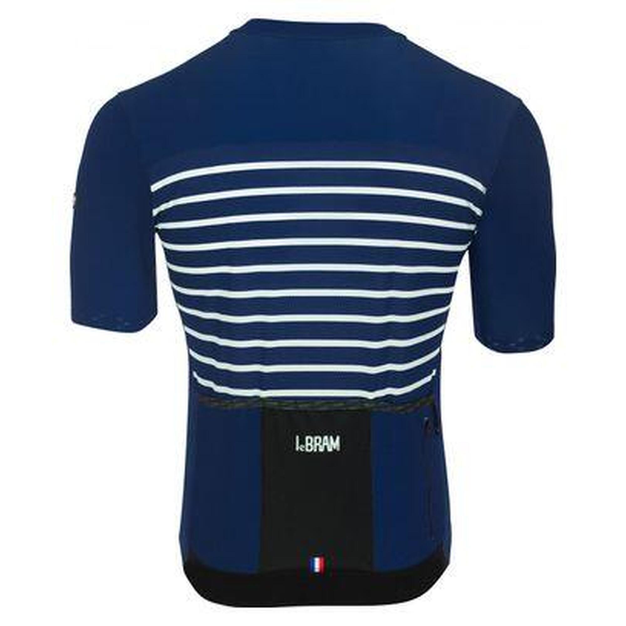 Maillot Manches Courtes LeBram Ventoux Marine Coupe Ajustée