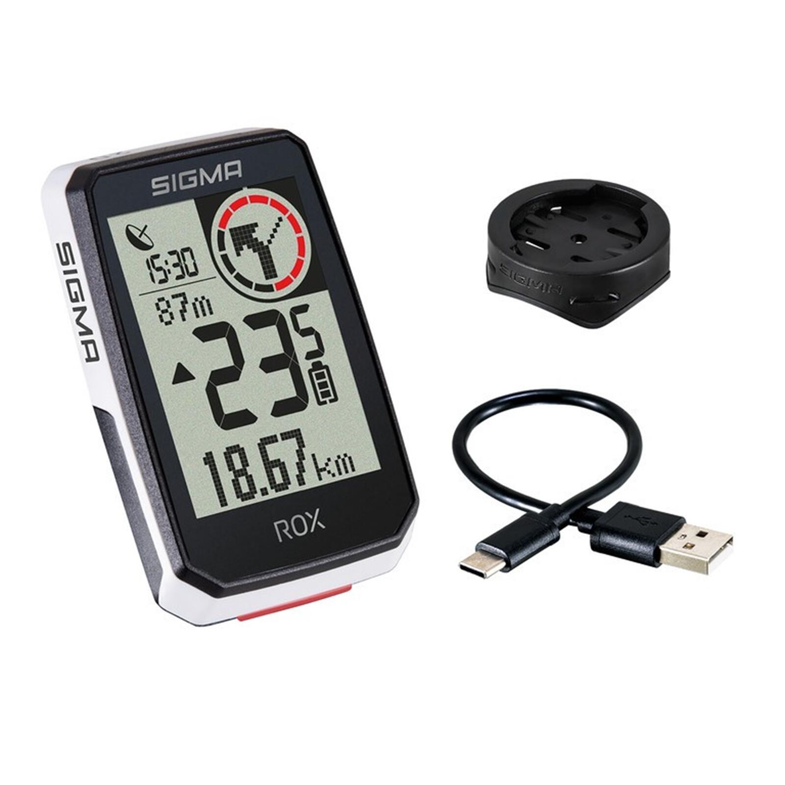 SIGMA SPORT Sigma Sport Fahrradcomputer Rox 2.0 weiß (GPS Halter)