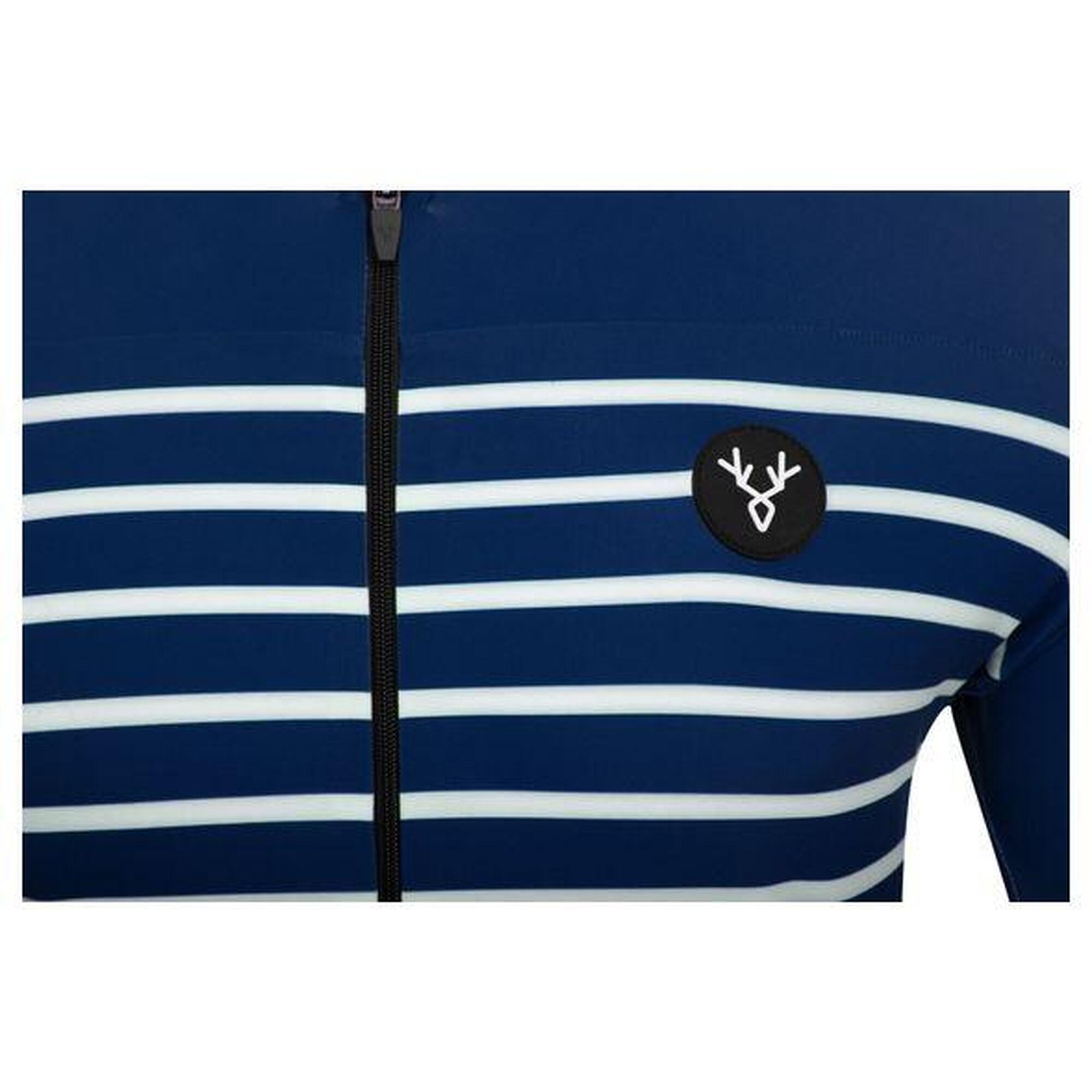 Maillot Manches Courtes LeBram Ventoux Marine Coupe Ajustée