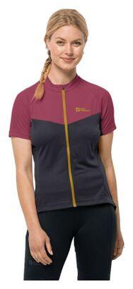 JACK WOLFSKIN Jack Wolfskin Morobbia Fz Short Sleeve Jersey Women's Purple