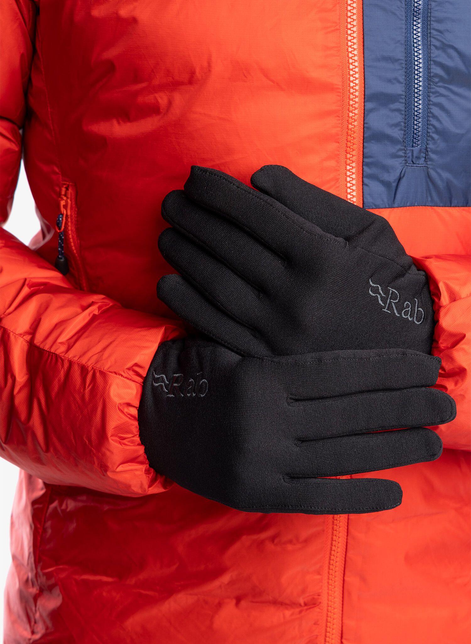 Rab Guanti Alpinismo Powerstretch Pro Glove Nero - Acquista online su Sportland