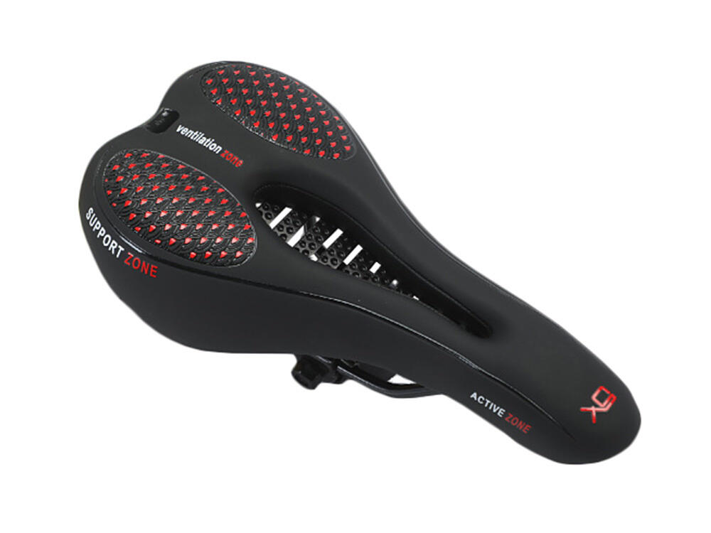 Herren Fahrradsattel Komfort  Weiches Schaumstoff 28x13 cm Schwarz