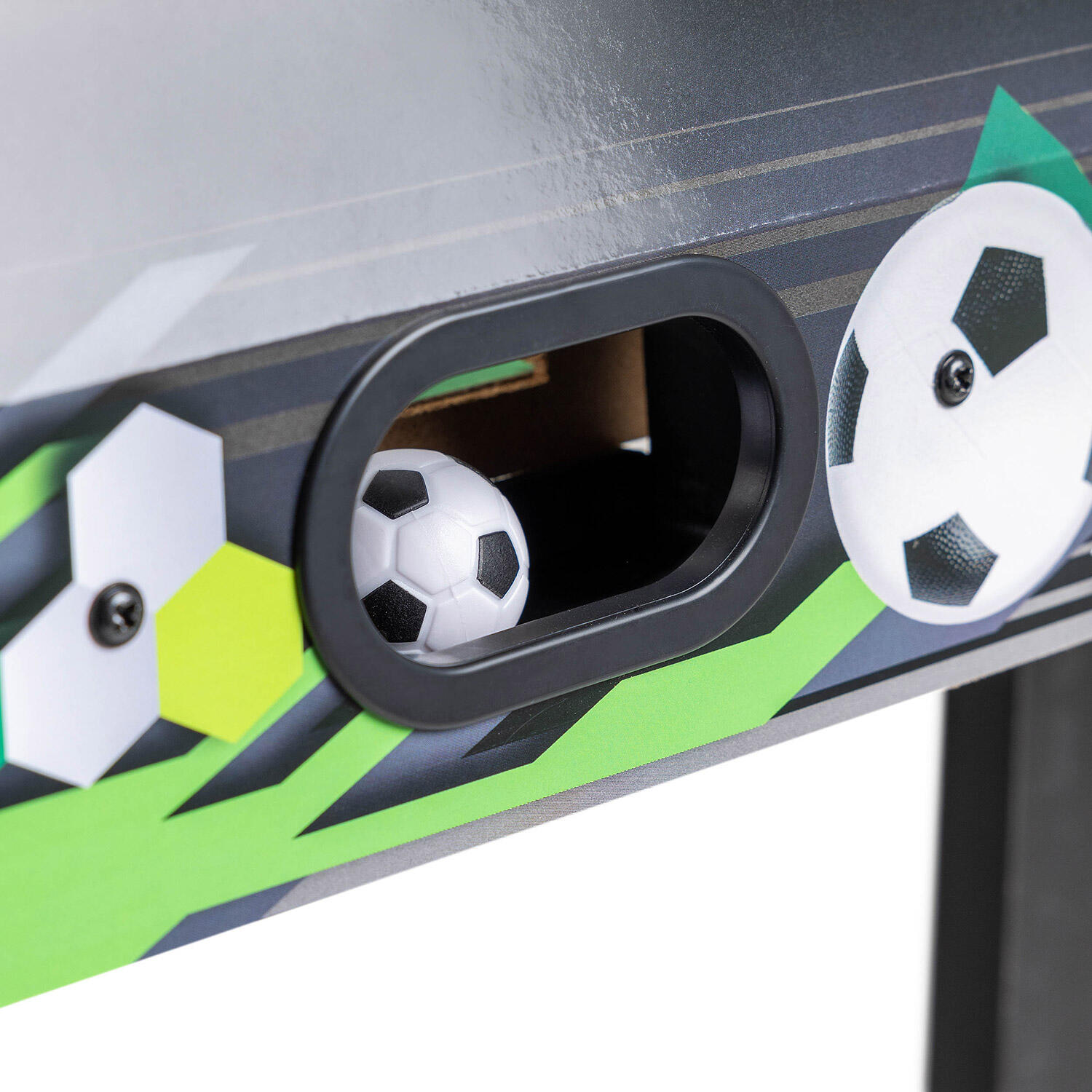Powerplay 3ft Stand Up Football Games Table, Outdoor Indoor Use, Black 5/6