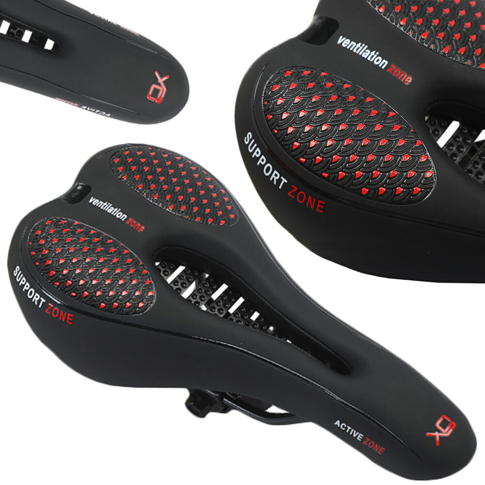 Herren Fahrradsattel Komfort – Weiches Schaumstoff 28x13 cm Schwarz 7/7