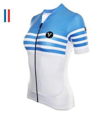Lebram tourmalet short sleeve jersey blauw / wit adjusted fit