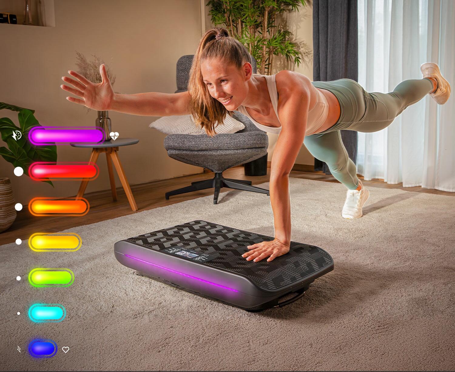 Sportstech sVibe - Plaque vibrante 4D - 99 niveaux d'entraînement 4/7