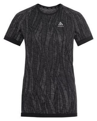 Odlo blackcomb light vrouwen trui met korte mouwen zwart grijs