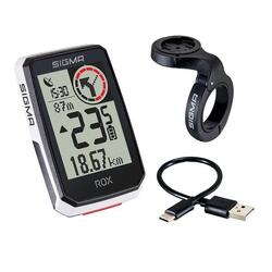 Compteur de vélo GPS ROX 2.0 avec support de guidon Overclamp Butler - blanc