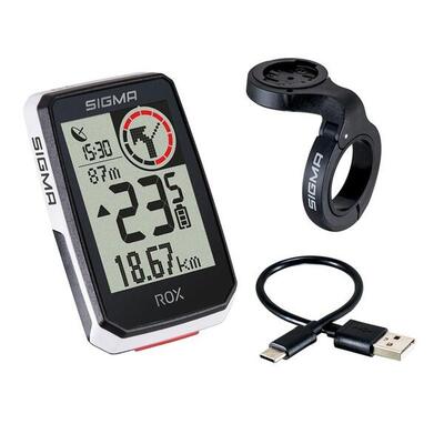 Sigma Sport Fahrradcomputer Rox 2.0 weiß Top Mount Set ( inkl Butler)