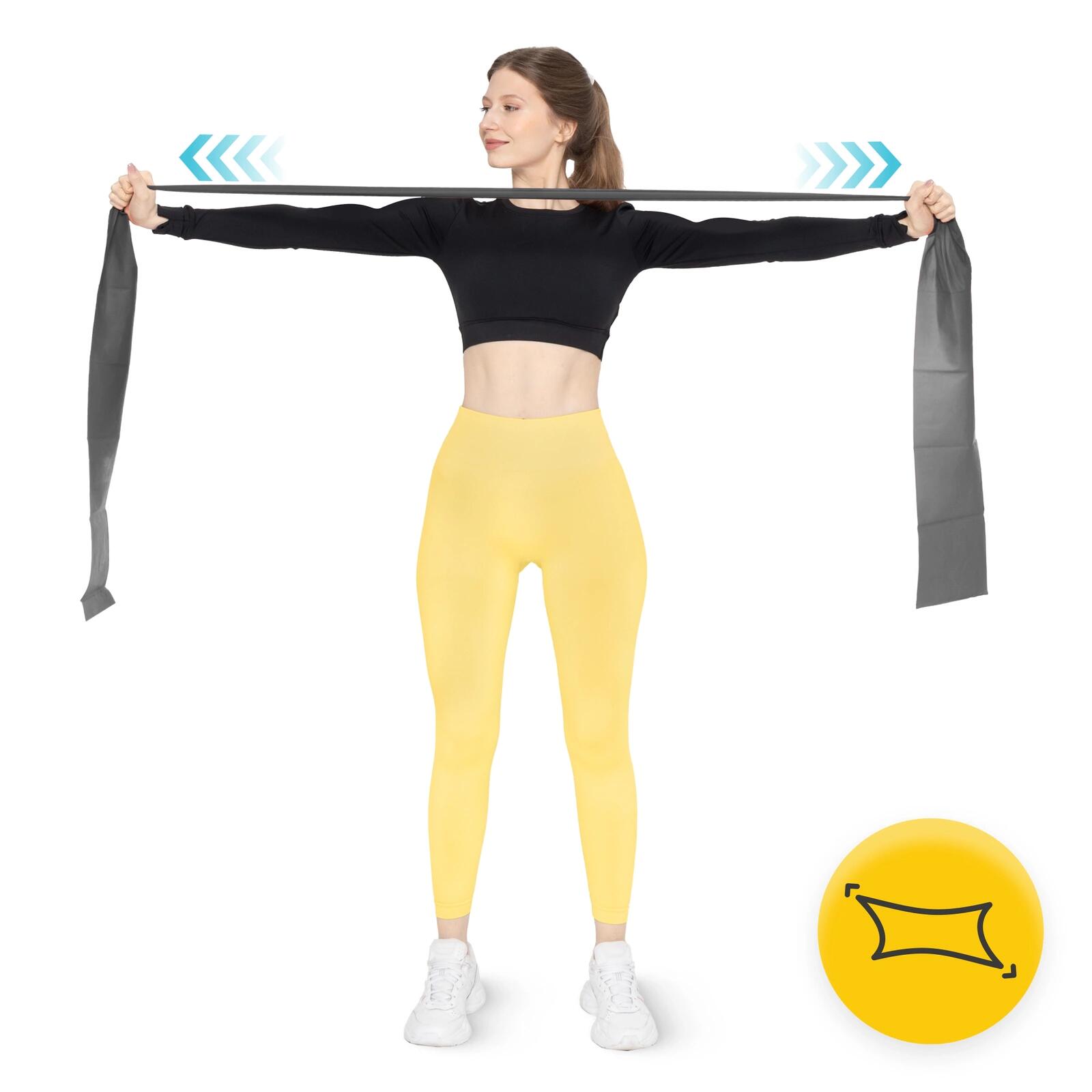 Weerstandsband 2M latex fitness fysiotherapie revalidatie 4FIZJO FLAT BAND 5/7