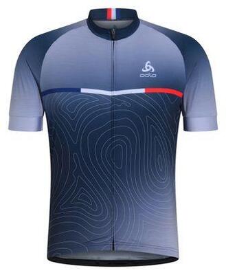 Odlo Performance France Kurzarm Trikot - Blau