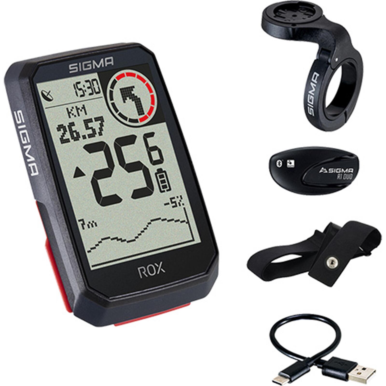 Sigma - Gps Compteur De Vélo Rox 4.0 Gps Hr Set Avec Support De Guidon Overclamp Butler - Compteur Gps Vélo - Noir - Taille Unique - Decathlon
