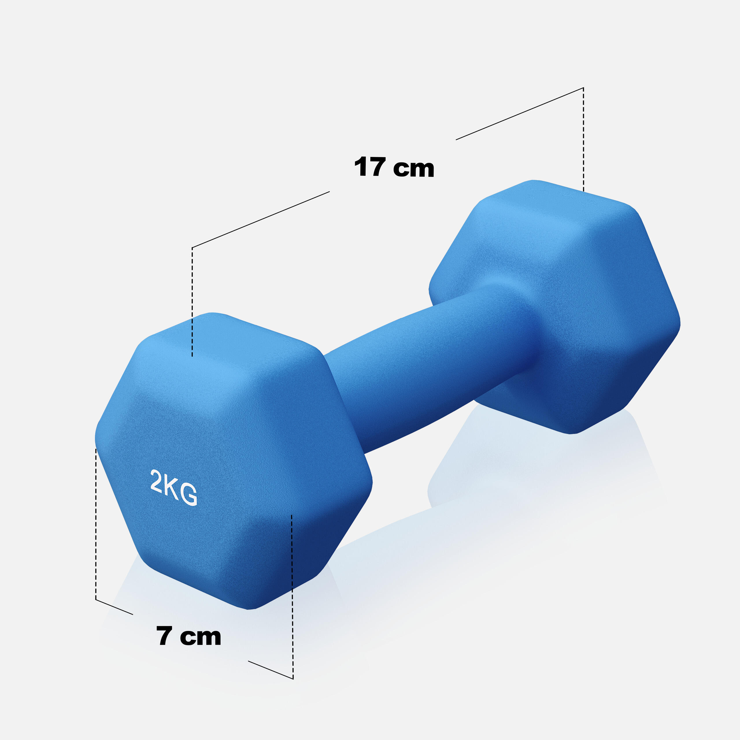 Kit Haltères en Néoprène - Hexagonal Poids Fitness, Dumbbell Set, Antidérapante 2/7