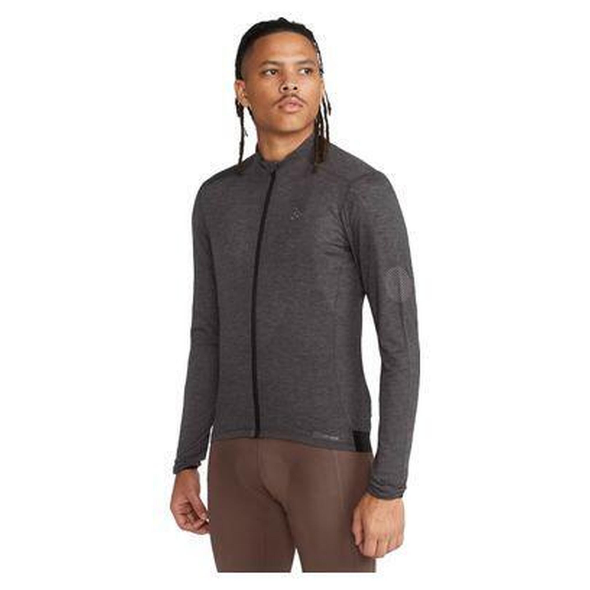Craft - Maillot Manches Longues Craft Core Bike Essence Gris Foncé - Maillot Manches Longues - Gris - S - Decathlon