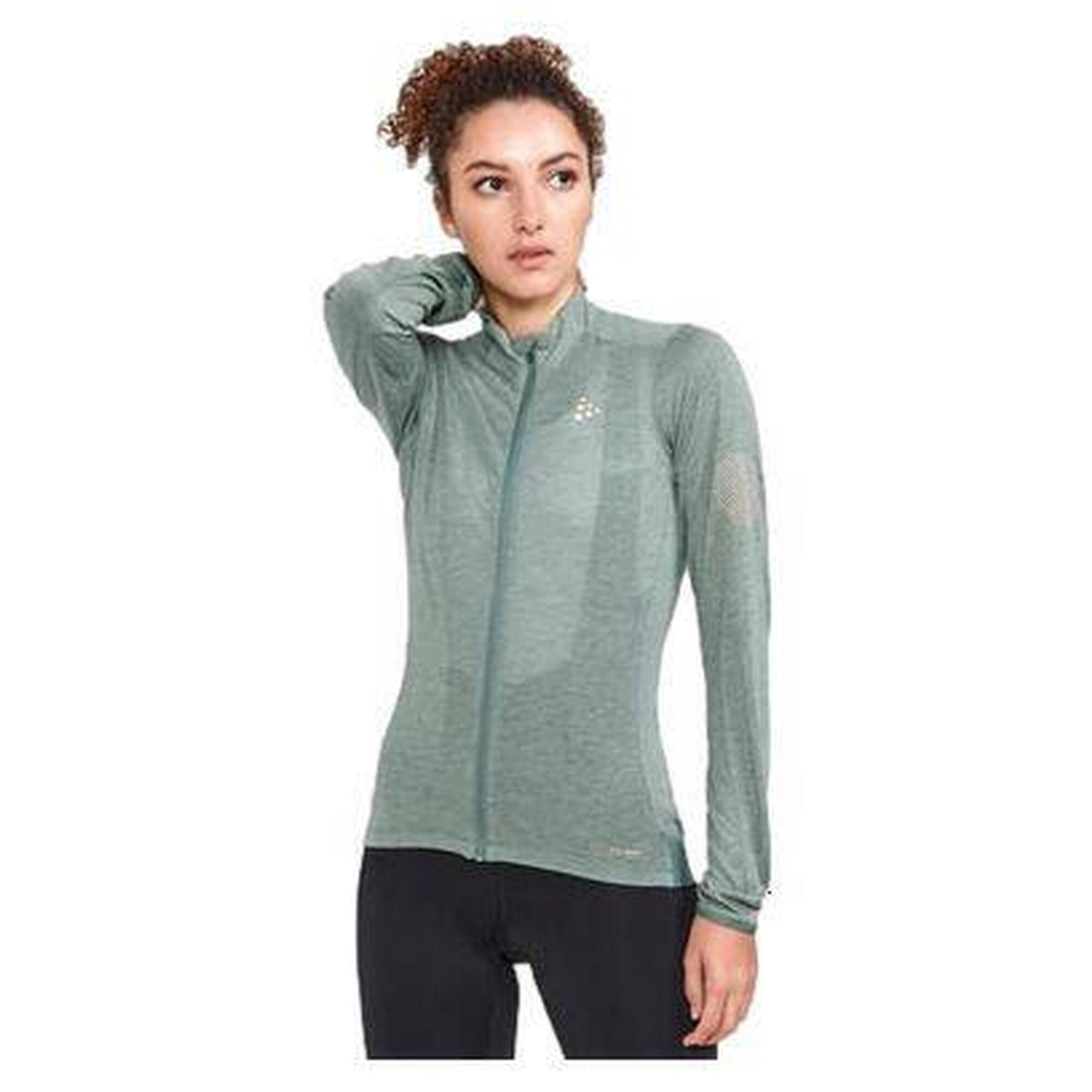 Craft - Maillot Manches Longues Craft Core Bike Essence Femme Vert - Maillot Manches Longues - Vert - 36 Xs - Decathlon
