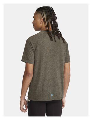 Craft ADV Trail Wool Khaki Short Sleeve T-Shirt 3/5