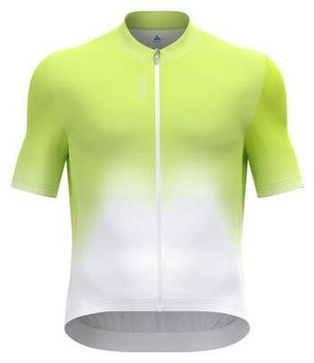 Odlo Zeroweight Chill-Tec Kurzarm-Radtrikot Gelb/Weiß
