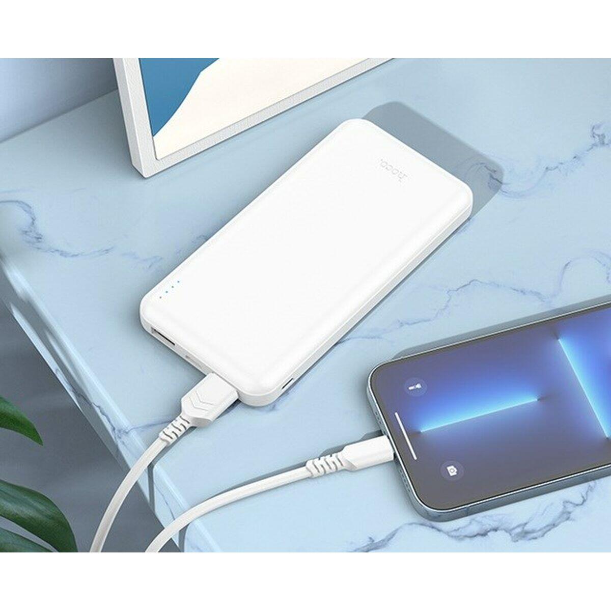 Powerbank Hoco J100 white Blanco 3/4